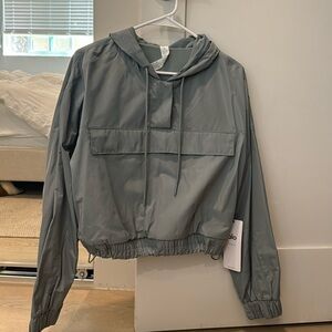 Gray Alo Yoga Pullover Anorak Hoodie With Tags